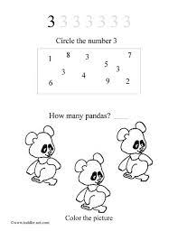 free number 3 worksheet