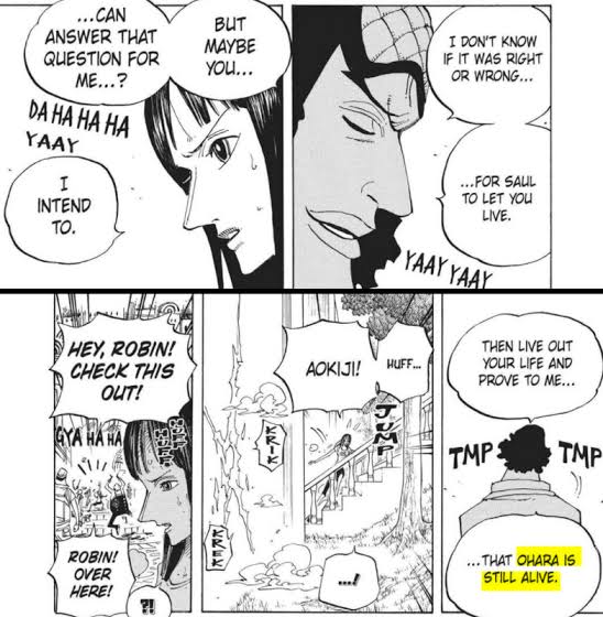 ONEPIECE SPOILER 1062 .. ADDITIONAL SPOILER:- Aokiji is in WCI with an