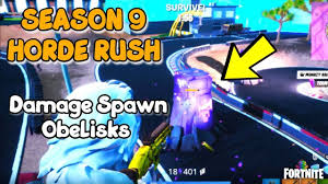 The horde ltm in fortnite battle royale is just around the corner, here is everything you need to know about the new ltm. Fortnite Damage Spawn Obelisks Season 9 Horde Rush Challenges Fortniteseason9 Fortnitecreative Fortnite Fortnitebattleroyale For Fortnite Spawn Horde