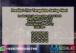 Prediksi Jitu Hongkong Siang 10 Juli 2019 Sosial4d Mainan Penyiangan Hadiah