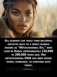 Mitochondrial Eve's physical appearance