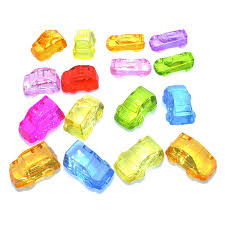 Baby Early Learning Educational Toy Transparent Crystal Car Rainbow Color Montessori Math Materoal For Light Table 500g Math Toys Aliexpress