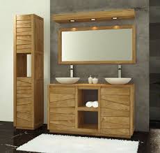 Meuble Double Vasque Groovy En Teck Et 2 Vasques Terrazzo 140 X 80 Salle De Bain Teck Meuble De Salle De Bain Meuble Salle De Bain