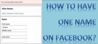 Maybe you would like to learn more about one of these? How To Have One Name On Facebook Error Express