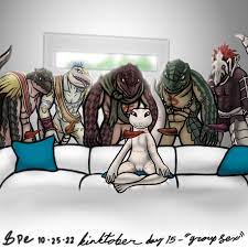 1:1 1girls 2022 5 fingers 5boys abs absurd res albino animal  genitalia anthro arm scar arm tattoo backlighting bandage belly scales  belly tattoo big clitoris big tail blue hair