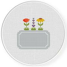 See more ideas about cross stitch patterns, cross stitching, cross stitch embroidery. Flower Garden Frame Cross Stitch Pattern Daily Cross Stitch
