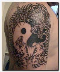 Yin Yang Dragon And Tiger Tattoo On Half Sleeve Yin Yang Dragon Hot Tattoo Dragon Tattoo Images Dragon Tattoo Dragon Tiger Tattoo