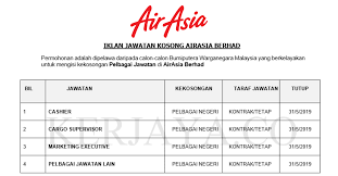 Check spelling or type a new query. Airasia Berhad 1 Kerja Kosong Kerajaan