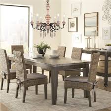 Osairuos French Country Chandelier White Distressed Handmade Wooden Chandeliers Ligh Rattan Dining Chairs Industrial Style Dining Table Dining Room Inspiration