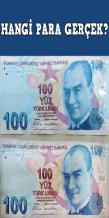 Sahte Para Nasil Anlasilir 2019 Ekonomi Banknot Gercekler