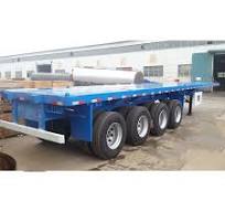 Flatbed Trailer Factory 4 Axle 56FT Flat Bed Semi Trailer 40FT Container Truck 2 Axle 40FT Flatbed Trailer for Sale
