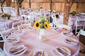 Fall wedding ceremony decoration ideas with sunflowers and garden roses. French Pitcher Centerpiece Lilac And Sunflower Wedding Table Setting Table Arrangements Wedding Sunflower Wedding Wedding Table Settings