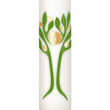 Auf aufwendigen modellen finden sie den taufspruch. Taufkerze Lebensbaum Verzierte Taufkerzen Taufkerzen Kirchliche Kerzen Hongler Kerzen Ag