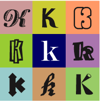 Lettering styles include tribal, traditional sailor, blackletter, fancy, cursive, script, etc. The Letter K Fonts Com Fonts Com