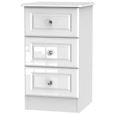 Check spelling or type a new query. Marbella White 3 Drawer Bedside Cabinet Wilko