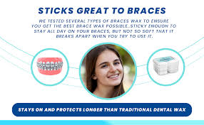 It's pretty easy and useful. Amazon Com Braces Wax 10 Pack Dental Wax For Braces Aligners Unscented Flavorless 50 Premium Orthodontic Wax Strips White Cases Includes Storage Case Food Grade Ortho Brace Wax Fresh Knight Beauty