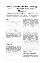 Language academy utm kuala lumpur. Pdf The Required Information Technology Skills Of Malaysian Federal Records Managers