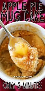 Apple Pie Mug Cake Mug Recipes Dessert Recipes Easy Apple Desserts Easy