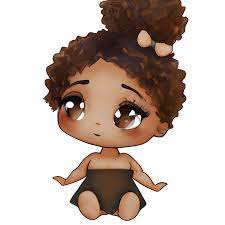 Aquarelle Kawaii Chibi, super mignonne et adorable, 8 carats, super  détaillée, joyeuse, afro-américaine · Creative Fabrica