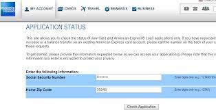 This number is unique to your financial product application. Check American Express Credit Card Application Status Online