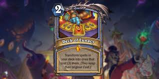 Last updated 5 days, 12 hours ago by rp147. Deck Of Lunacy Is A New Legendary Mage Spell Revealed For Hearthstone S Darkmoon Faire Expansion Out Of Cards