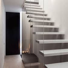 Check spelling or type a new query. Adorable Ivory White Prefabricated Floating Staircase With Pure Color Stairs Treads And Invisible Carbon Steel Stringer Design