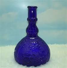 Colbalt Tiara Sandwich Pattern Glass Blauw Glas Blauw Glas