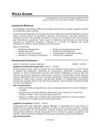 Do i need to put all past work experience on a resume?. Logistics Resume Sample Monster Com