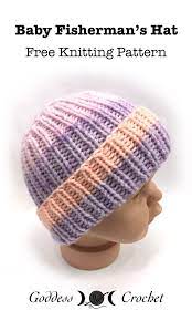Baby Fisherman S Hat Free Knitting Pattern Baby Hat Knitting Pattern Knitting Patterns Free Hats Baby Hats Knitting