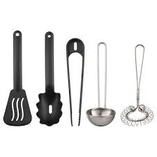 Duktig Stainless Steel Colour 5 Piece Toy Cookware Set Ikea In 2020 Toy Kitchen Utensils Toy Kitchen Utensil Set