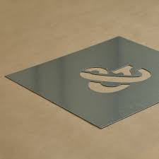 You can buy letter stencil sets at craft shops and office supply stores in a wide variety of fonts and registration marks are lines or holes around the letters on the stencils that you can line up with similar marks on adjacent stencils to ensure you will have to use your own judgment about the way it looks. Metal Stencils Custom Metal Stencil Letters Woodland Manufacturing