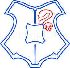 💕how to draw harry potter characters: How To Draw The Hogwarts Crest Step By Step Drawing Guide By Dawn Dragoart Com