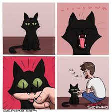 Pin On Gatos En Comics Caricaturas De Gatos