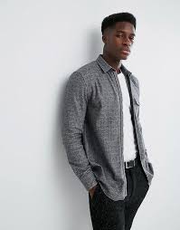 Stradivarius Overshirt In Gray Men Fashion Male Style Menfashion Menwear Menstyle Clothes Man Ad Stil