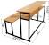 School Desk Bench Design