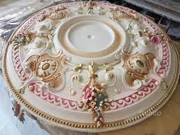 Rosone Decorato R496 Pastello Arredamento E Casalinghi In Vendita A Napoli Gypsum Decoration Navy Blue Paint Colors Blue Paint Colors
