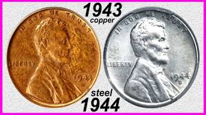 1 700 000 00 penny nets 8 million 1943 copper 1944 steel cents rare error coins worth big money