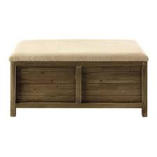 Banquette Coffre En Bois Et Jute L 104 Cm Fisherman Banquette Coffre Coffre En Bois Banquette