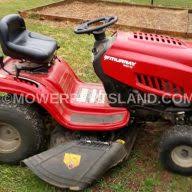 A transmission belt and a mowing deck drive belt. Replaces Murray M155 42 Lawn Tractor Deck Belt Mower Parts Land