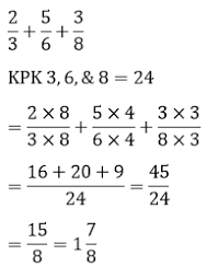 Pembahasan singkat matematika kelas iv dengan materi penaksiran hasil operasi hitung pada pecahan biasa dan pecahan campuran. Penjumlahan Pecahan Biasa Dan Campuran Beserta Contoh Advernesia