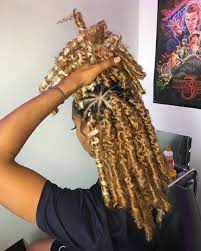 I loved the idea of doing locs on my hair, as they're the ultimate protective style. Deandra Fordyce On Instagram Blonde Butterfly Faux Locs Done By Me Follow My Main Account Ardnaed Locs Hairstyles Hair Styles Braided Hairstyles