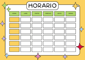 Horarios de Clases ➡️ Plantillas gratis editables 2026