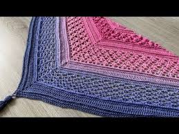 Tr= us dc, dc= us sc etc. Vela Flower Shawl Triangle Shawl Crochet Pattern Free Youtube