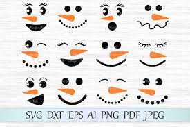 Download Snowman Svg Snowman Faces Svg Christmas Svg Happy New Year Svg By Magicartlab Thehungryjpeg Com Snowman Faces Printable Snowman Faces Christmas Svg