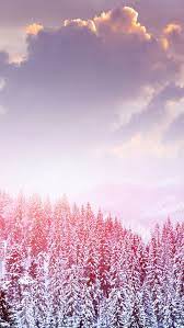 Landscape Winter Snow Trees Mountains Forest Sky Clouds Iphone 5s Wallpaper Winter Wallpaper Landscape Wallpaper Iphone Wallpaper Winter