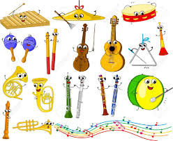 Set Of Funny Cartoon Musical Instruments For Kids Musical Instruments Drawing Music For Kids Cute Cartoon Images