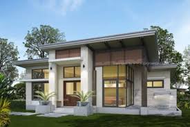 The modern style combines sharp angles with lower or single pitched rooflines. Modern Two Bedroom Bungalow With Terrace And Pool Pinoy House Plans