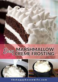 Marshmallow Creme Frosting Recette Idee Gateau Cuisine Et Boissons Beau Gateau