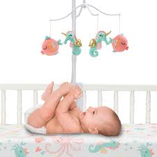 Exciting baby game baby fishing is a favorite pastime for kids and for older children.in this game you have to go on a fishing trip. Ocean Mist Pink Aqua Seahorse Fish Musical Baby Crib Mobile