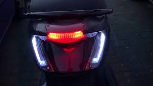 piaggio zip knipperlicht achter led power 1 rgb by dengo customs youtube